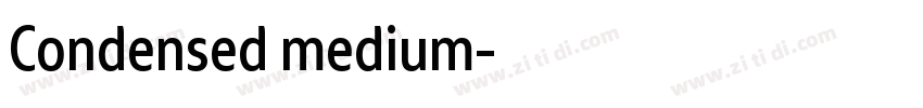 Condensed medium字体转换